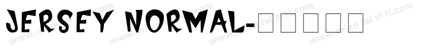 Jersey Normal字体转换
